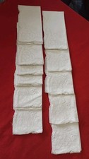 SFILATO SICILIANO 11 TOVAGLIOLI 40x40 ANTICA LAVORAZIONE ARTIGIANALE SERVIETTEN