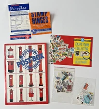 VTG 1979 Stanley Gibbons Post Box Stamp Album Paperback with Some Stamps, Look,