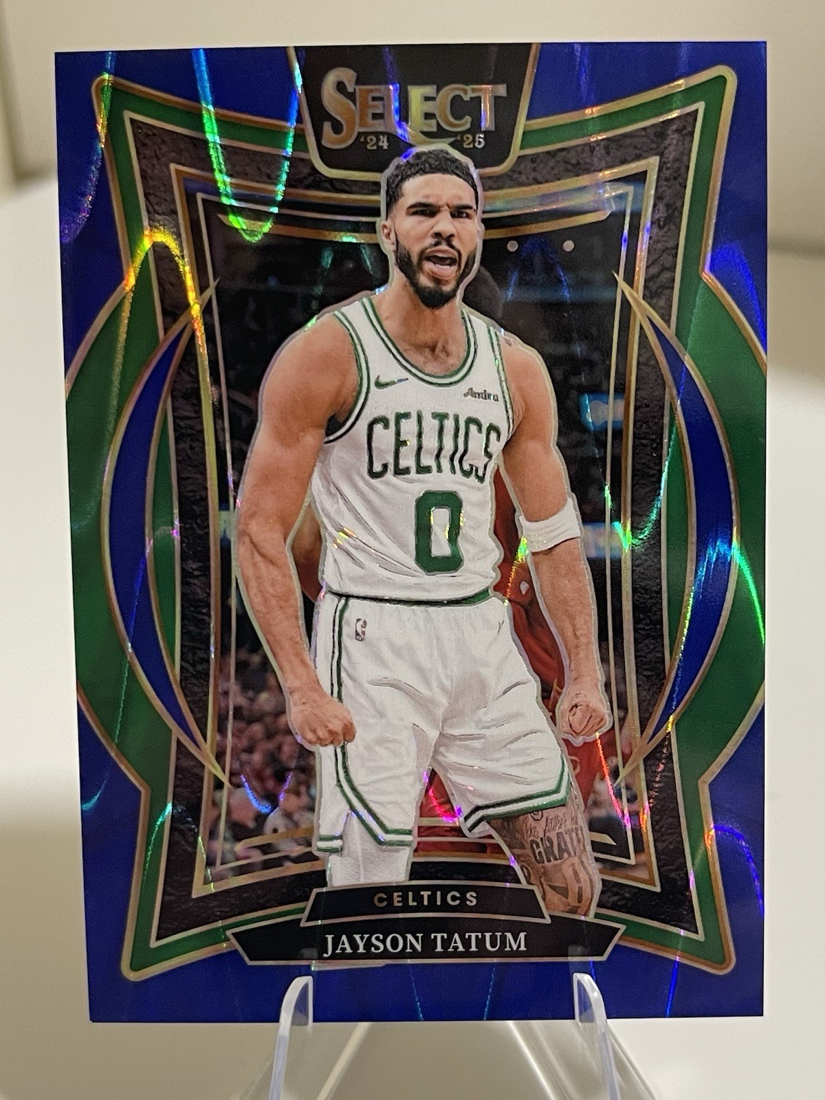 2024-25 Panini Select Concourse Jayson Tatum #2 Blue Tectonic Prizm /99