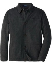 Chaqueta Abrigo PETER MILLAR Corona Artesanal Artesanal Cachemira Tareas CHA Gris XL $1295