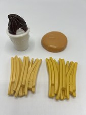 McDonald  s CDI Replacement Play Food French Fries 2 , Sundae  Top Burger Bun