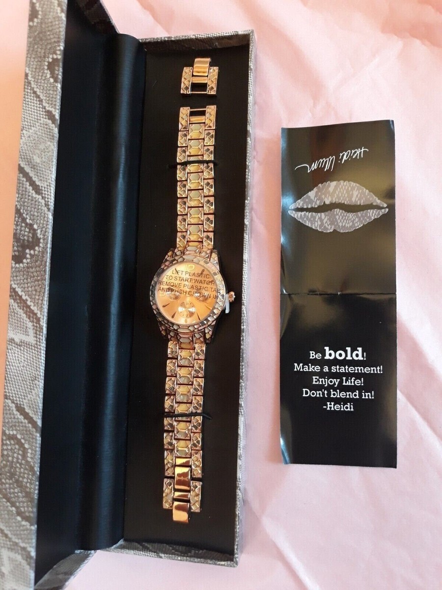 NEW WITH TAGS!! Wildlife gold-tone ladies wristwatch by Heidi Klum Heidi Klum Watch⭐ | Mercari main image 4