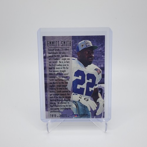 1995 Fleer Football Emmitt Smith TD Sensations #7 - Bild 2 von 2