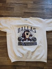Vtg 90s DALLAS COWBOYS TAZ, Tazmanian Devil, US made, Genus Sweatshirt, size XL