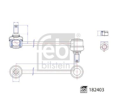 Stange/Strebe, Stabilisator FEBI BILSTEIN 182403 für Hyundai