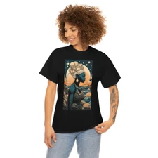 Bold Black Woman: AI Art Unisex Heavy Cotton Tee 41