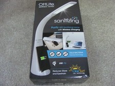 OttLite Wellness Series Purify LED Sanitizing Desk Lamp with Wireless Charging