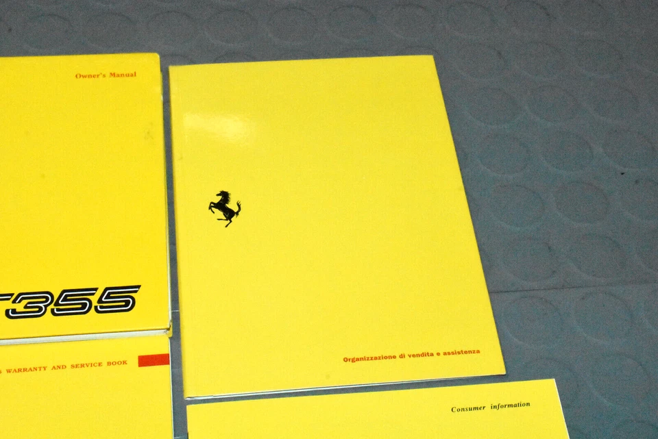 Ferrari F355 F 355 GTS 1995 Berlinetta manual del propietario - juego Foto 4 de 4