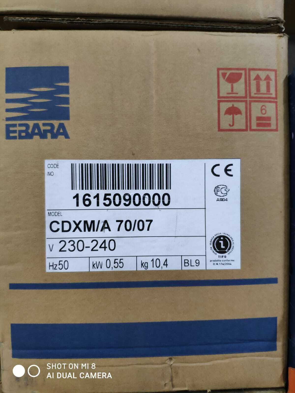 Electrobomba centrí­fuga monocelular