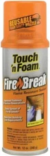 NEW TOUCH 'N FOAM "FIREBREAK"  HIGH HEAT EXPANDING FOAM SPRAY INSULATION 4338711