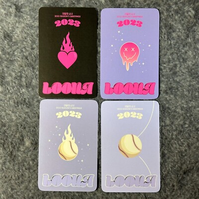 KimLip Official 4pcs Photocard Set Loona 2023 Season's Greeting