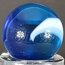 Peewee Vacor Bluejay Marble .47 Inches Mint Condition Combined Shipping
