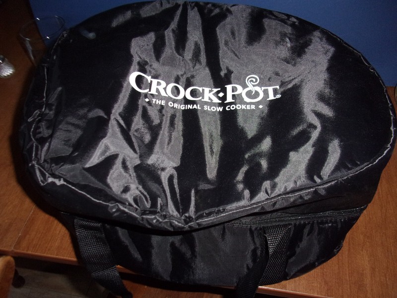 New The Original Crock Pot Insulated Carrier Travel Bag in Black 15" x 7 1/2
