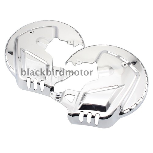 Chrome Brake Rotor Covers W/LED Ring Of Fire For Honda GOLDWING GL1800