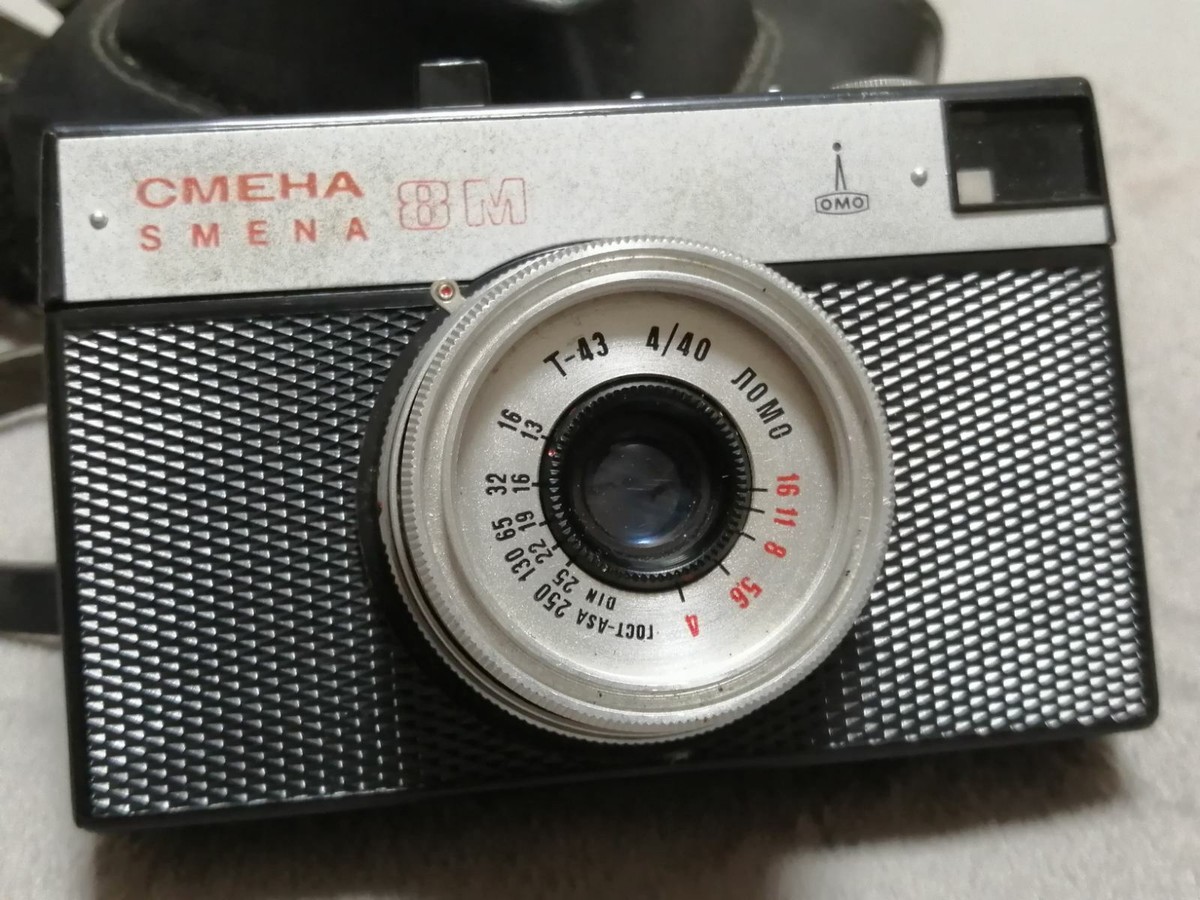 ロシア製 Смена 8М フィルムカメラ SMENA-8M Soviet 35mm Film USSR LOMO Vintage Lo-fi Camera With T-43