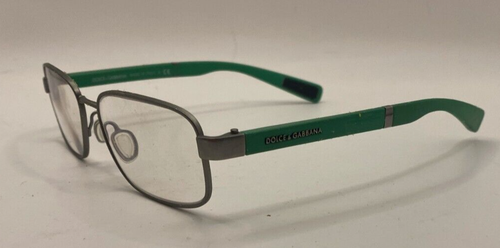 DOLCE & GABBANA EYEGLASSES FRAMES ONLY DG1281-1288 Gunmetal Green 53-16-145 - Picture 2 of 8