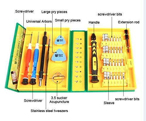 Kit de reparación de destornilladores multipropósito de precisión original BEST 38 en 1 para iPho - Imagen 5 de 11