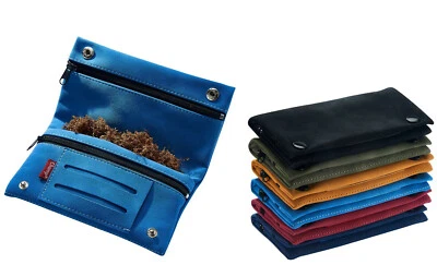 Tabak Beutel Tasche Drehertasche Feinschnitt Druckknopf Rollbeutel Kunstleder