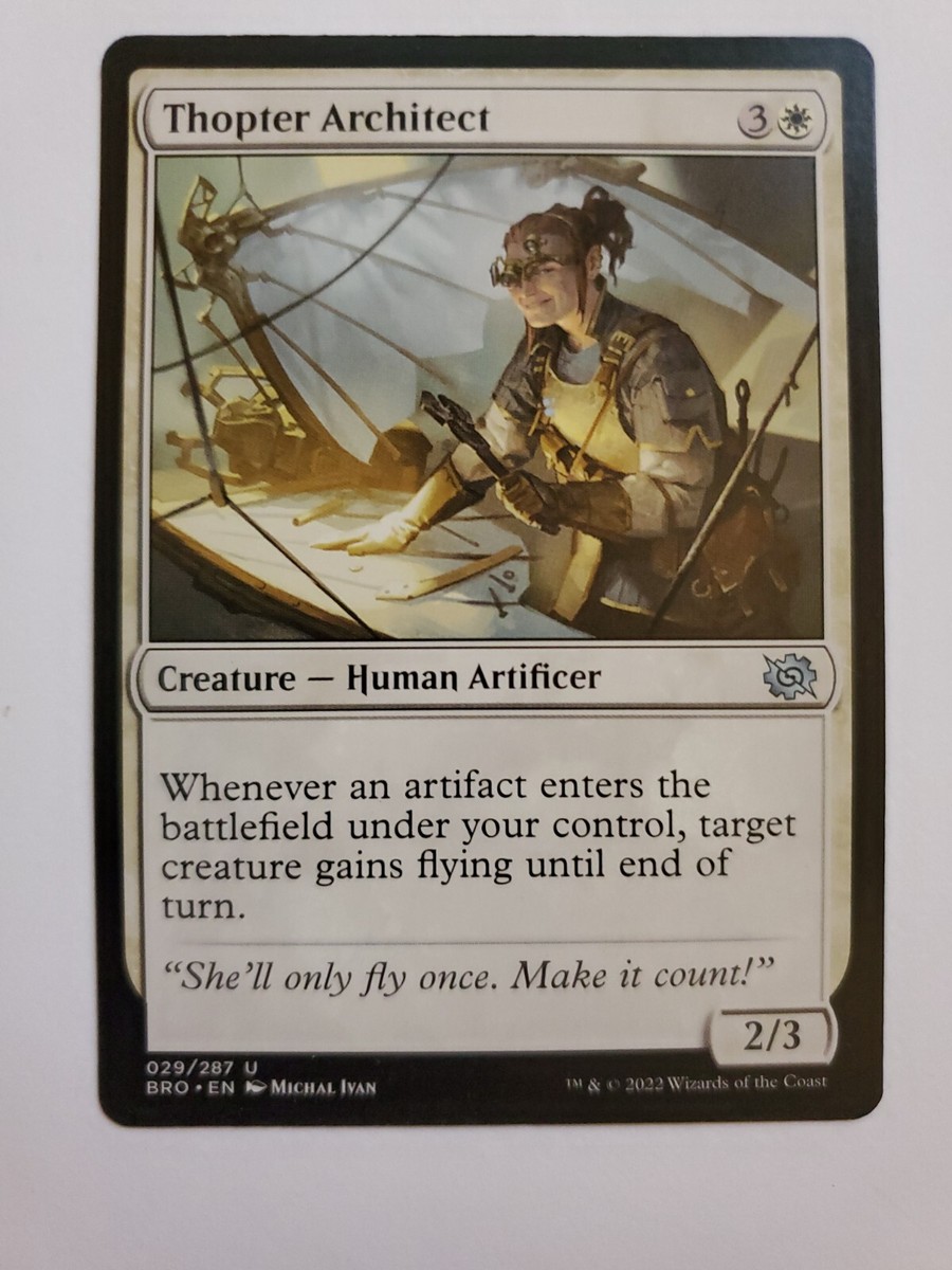 mtg cards that make thopters Amazon.com: Magic: the Gathering - Thopter Foundry main image 0
