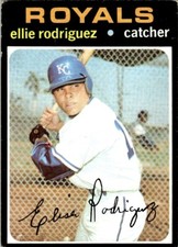 1971 Topps Baseball Ellie Rodriguez EX Kansas City Royals #344