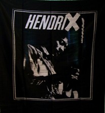 JIMI HENDRIX 1991 PLAYING GUITAR WALL HANGING/TAPESTRY