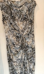 coloured animal print dress