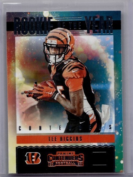 2020 Panini Contenders - Rookie of the Year Contenders Tee Higgins #RY-THI (RC)