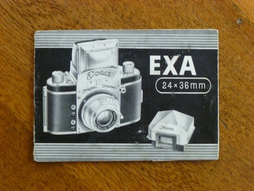 Original Exa camera Instruction book (Paperback, c.1954)