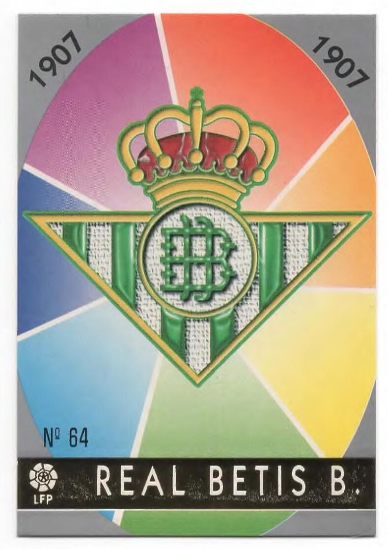 Escudo Real Betis - Mundicromo Sport Las Fichas de la Liga 1997/1998