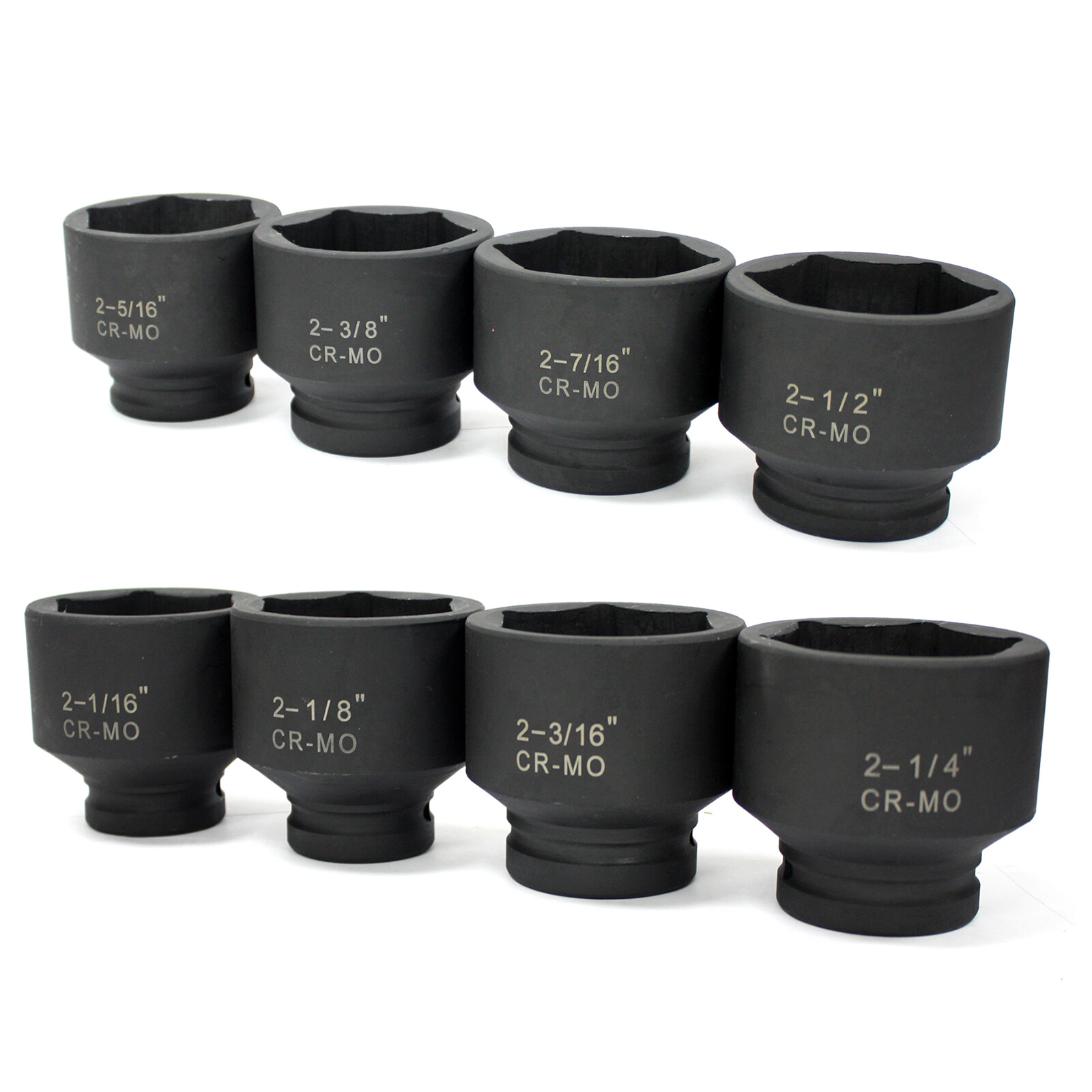 21 PC 1 Dr. Jumbo Impact Sockets Metric Set 27mm to 80mm Cr-Mo 6Pts w/Wrenches
