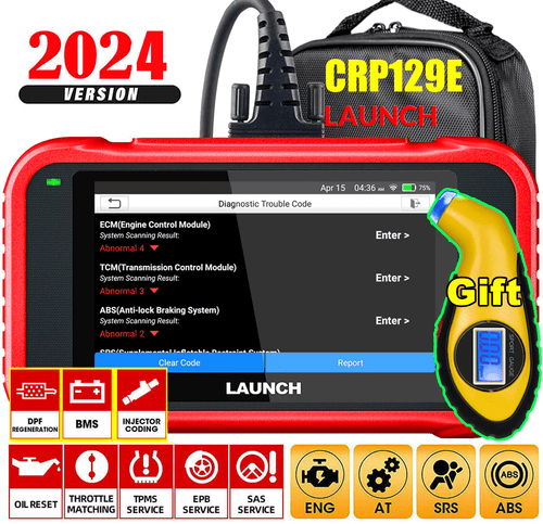 2024 Launch CRP129E Car OBD2 Scanner Engine ABS SRS SAS TPMS EPB Diagnostic Tool - Picture 1 of 12