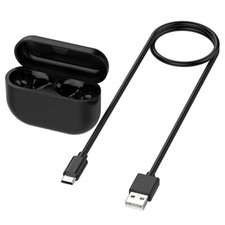 Black Charging Case Box w/ Charging Cable for Jabra Elite10 Bluetooth Earphone