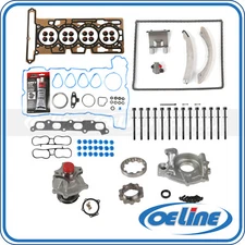 Head Gasket Set for 04-06 GMC Chevrolet 2.8L w/ Timing Chian Kit Oil Water Pump