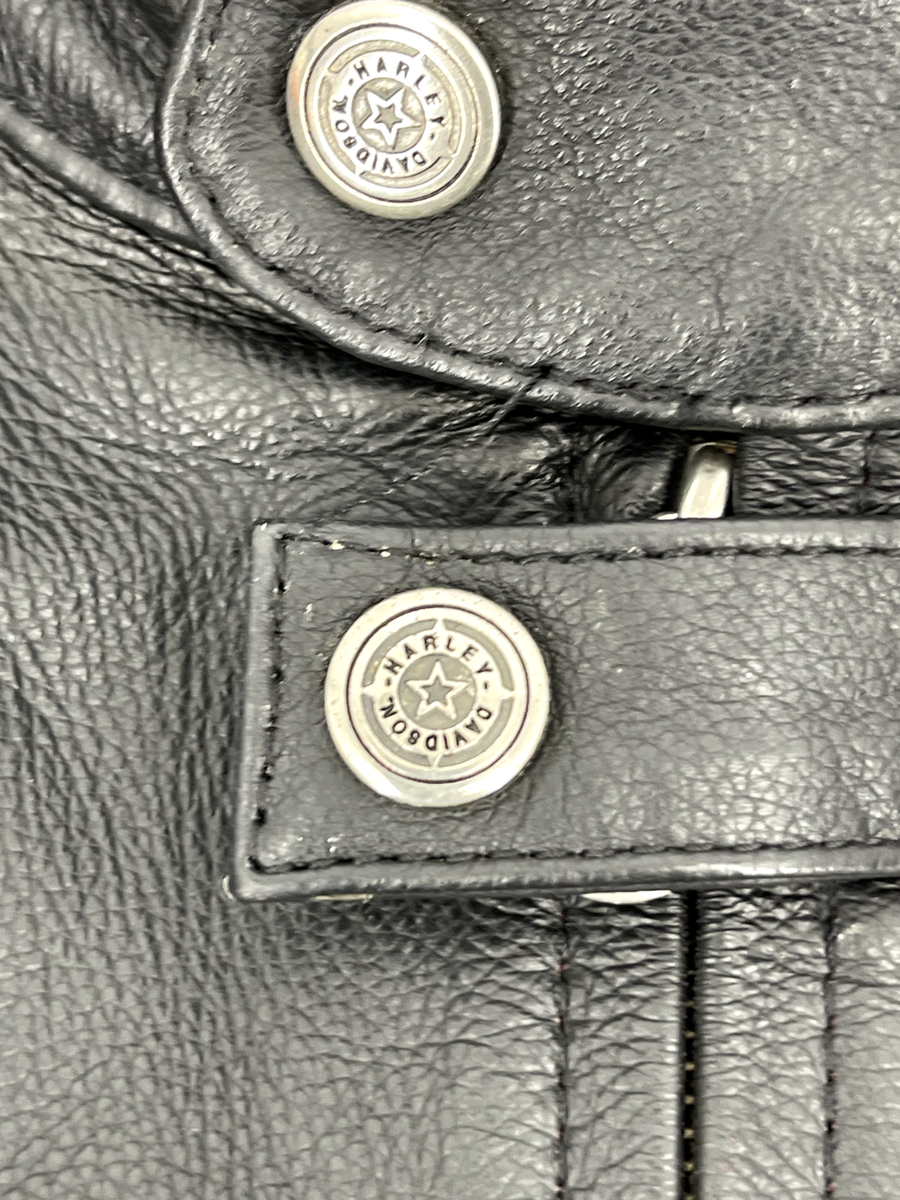 Harley Davidson RN 103819 CA 03402 Original Black Leather Jacket