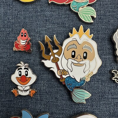 WDI MOG Disney Little Mermaid 35th aDorbs! 14 Pin Complete Set