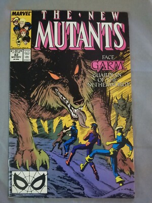 Marvel Comics THE NEW MUTANTS ''Face Garm'' Comic Book - November 1989  Issue # 82