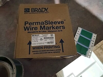 brady permasleeve Wire Marker Green