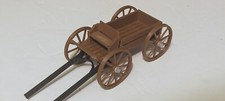 1:48 Scale O  On30 Buckboard Wagon. 3D Printed In The Dark Brown PLA. W/Sides