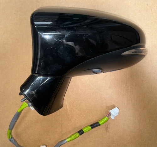 13 18 LEXUS ES300H ES350 ES LEFT SIDE DOOR MIRROR BLIND BLACK 212 14 WIRE OEM