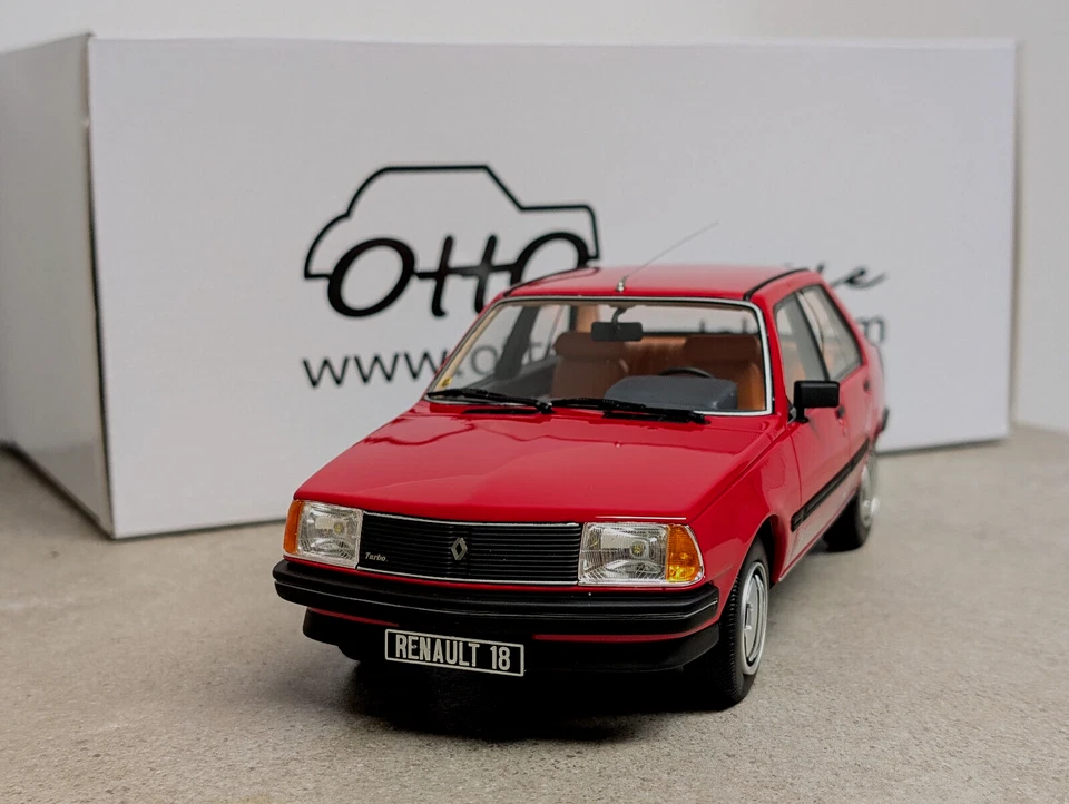 1:18 Otto Mobile Renault 18 Turbo rojo OT849 NUEVO - Imagen 3 de 4