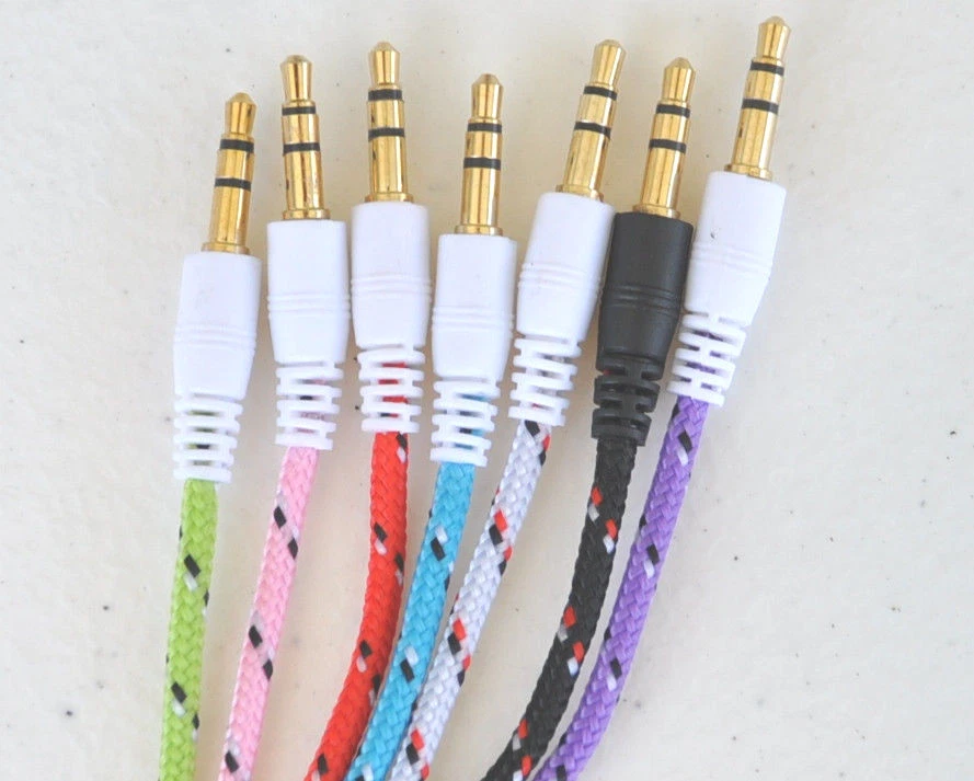 3.5mm male stereo audio aux auxiliary cable for iPod mp3 car iPhone 4s 5c 6 plus - Image 3 of 4