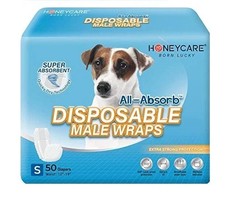 50 Pack Waist Disposable Dog Diapers Male Wraps Belly Bands Pet Soft All Sizes
