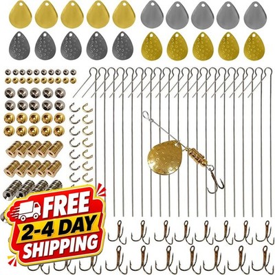 Spinner Lure Making Kit 140pcs Bass Trout Walleye