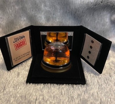 Vintage Jean Paul Gaultier Fragile Mini Eau de Parfum Velvet Box 7ml 0.23oz