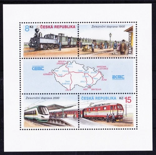 Tschechien  2000  Block 13   Ausgabe Europäische Verkehrsministerkonferenz