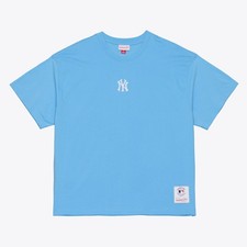 Men's Mitchell & Ness Light Blue New York Yankees Insignia Premium T-Shirt
