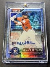 BRICE MATTHEWS Topps 2026 Real One Auto 75th Anniversary #/75 Rookie RC ASTROS