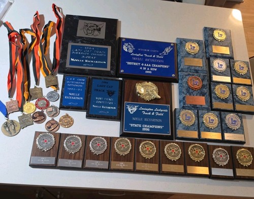 Vintage 1990s Lovington Ladycats Track & Field Trophy Award Lot New Mexico...