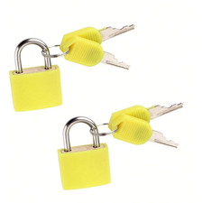 2pcs Padlock Small Padlock With Key Luggage Lock Gym Locker Lock Small Lock UK