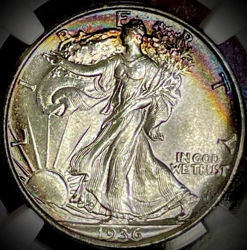1936 Walking Liberty Silver Half Dollar MS65 NGC